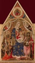 Madonna and Child, with a Bishop, St John The Baptist and Angels, 1415. Creator: Antonio da Firenze.