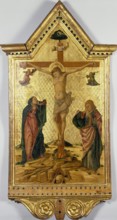 Crucifixion with the Virgin and St John, 1475. Creator: Nicola di Maestro Antonio d'Ancona.