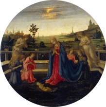 Adoration of the Christ Child, 1480. Creator: Filippino Lippi.