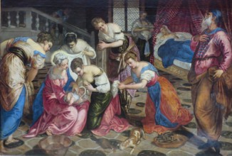 The Birth of John the Baptist, 1550. Creator: Jacopo Tintoretto.