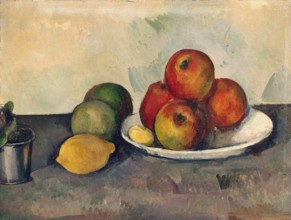 Still Life with Apples, 1890. Creator: Paul Cezanne.