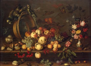 Still Life with Fruits, Shells and Insects, 1620. Creator: Balthasar van der Ast.