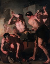 Vulcan's Forge, 1660. Creator: Luca Giordano.