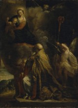 Vision of St Gregory (?), mid 17th century. Creator: Melchiorre Gherardini.