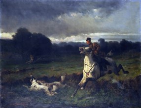 Wolf Hunting, 1863. Creator: Nicolai Egorovich Sverchkov.