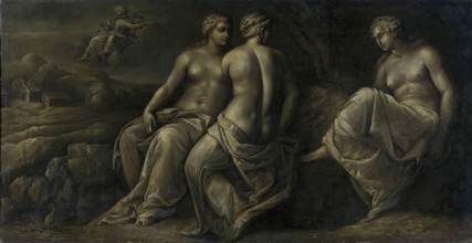 Psyche and her Sisters, 1521. Creator: Polidoro da Caravaggio.