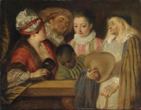 Actors of the Comedie-Francaise, 1710. Creator: Jean-Antoine Watteau.