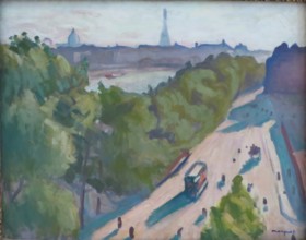 Louvre Embankment, Summer, 1906. Creator: Albert Marquet.