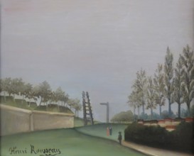 View of the Fortifications to the left of the Gate of Vanves, 1909. Creator: Henri Rousseau.