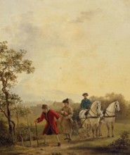 Voltaire Planting Trees, 1762. Creator: Jean Huber.