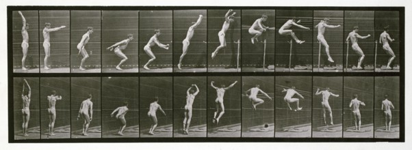 Jumping, 1872-1885.  Creator: Eadweard J Muybridge.