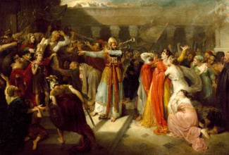 Proclaiming Joash King, c1815. Creator: Edward Bird.