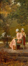 Good Friends, 1887. Creator: Marcus Stone.