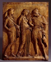 Cast .. depicting Hermes, Eurydice, and Orpheus, c.5th century BC, (c18th century). Creator: Unknown.