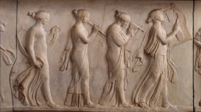 Ancient Drama Scene, c1809. Creator: John Flaxman.