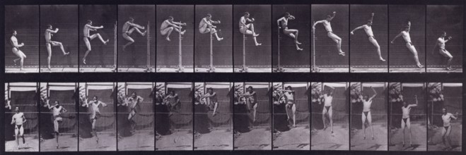 Jumping, 1872-1885.  Creator: Eadweard J Muybridge.