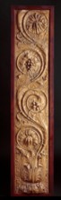 Architectural cast: relief panel decorated with scrolling foliage, c19th century? Creator: Unknown.