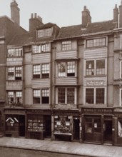 Old Houses in Aldersgate Street, c1879. Creator: Henry Dixon & Son.