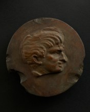 Cast of left profile of Emperor Trajan. Creator: Unknown.