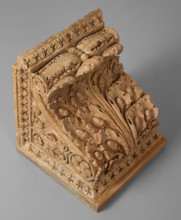 Cast of modillion faced with acanthus leaf, oak apples and ornate decorations, late 18-early 19 cen Creator: Unknown.