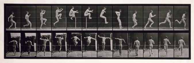 Jumping, 1872-1885. Creator: Eadweard J Muybridge.