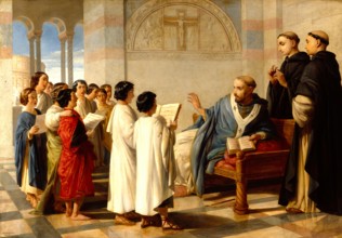St Gregory teaching his Chant, 1845. Creator: John Rogers Herbert.
