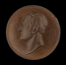 William Huskisson (1770-1830), bronze commemorative medal, 1830. Creator: Unknown.