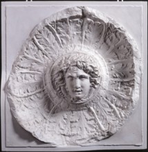 Cast of patera (libation bowl) with Medusa head from frieze, late 18th or early 19th century. Creator: Unknown.