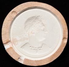 Mould for the Royal Academy President's Medal with relief bust of King George IV, c1820. Creator: Unknown.