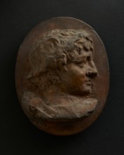 Cast of head of young Roman wearing wreath. Creator: Unknown.