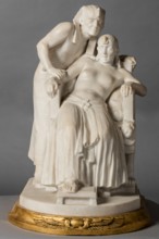 The Necromancer: Cleopatra and the Priest Harmachis, c1926. Creator: Arthur George Walker.