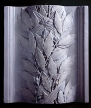 Architectural cast: pulvinated laurel-leaf frieze, c19th century? Creator: Unknown.