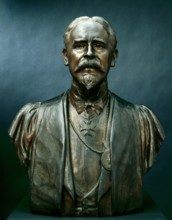 Bust of Sir Frank Dicksee, P.R.A., 1928. Creator: William Goscombe John.