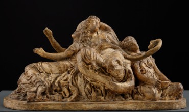 Sketch model for group of figure in the painting 'The Garden of Hesperides', 1892. Creator: Frederic Leighton.