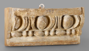 Cast showing egg-and-dart above bead-and-reel from lower cornice, 19th century. Creator: Unknown.
