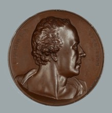 John Bacon, R.A., Art Union of London medal, 1864. Creator: Joseph Wyon.