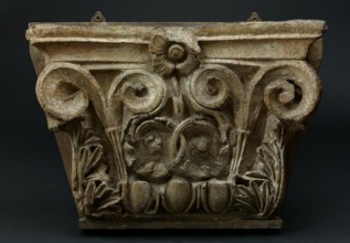 Architectural cast: Corinthian pilaster capital. Creator: Unknown.