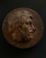 Cast of head of barbarian auxiliary with cowlick. Creator: Unknown.