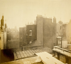 From the roof of Burlington House, Piccadilly, looking towards the back of Albany., c1860s. Creator: Stephen Ayling.