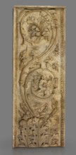 Cast of monumental pilaster fragment with acanthus, scrolls, and birds, late 18th century. Creator: Unknown.