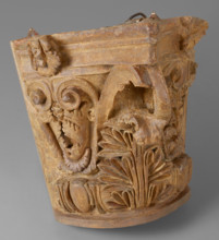 Cast of Corinthian-type capital, late 18th century-early 19th century. Creator: Unknown.