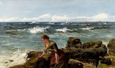 Gathering Limpets, 1886. Creator: James Clarke Hook.