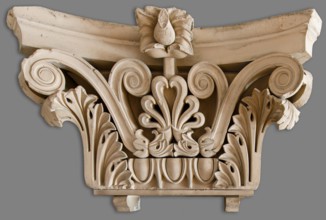 Cast of a Corinthian pilaster capital, (19th century?). Creator: Unknown.