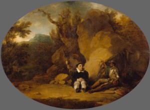 Don Quixote and Sancho Panza, 1793. Creator: Robert Smirke.
