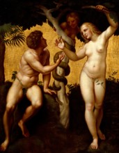 Adam and Eve, (c1508-1511), late 18th century. Creator: Giuseppe Cades.