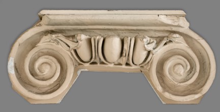 Cast of one side of an ionic column capital, 19th century. Creator: Unknown.