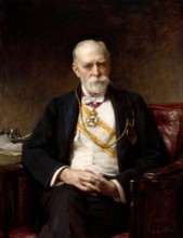 Portrait of Sir Edward Poynter, Bt., P.R.A, 1911. Creator: Arthur Stockdale Cope.
