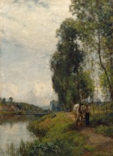 The Banks of the River Loing, 1903. Creator: Sir Ernest Albert Waterlow.