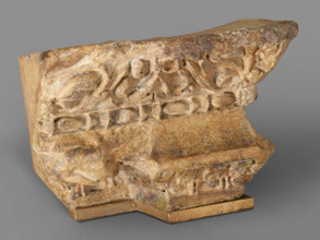 Cast of corner entablature of grave aedicula with a dragon motif, late 18th century-early 19th cent. Creator: Unknown.