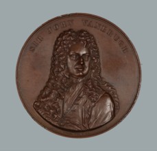 Sir John Vanbrugh, Art Union of London medal, 1855. Creator: Benjamin Wyon.